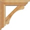 Ekena Millwork Legacy Traditional Rough Sawn Bracket w/ Offset Brace, Western Red Cedar, 6"W x 22"D x 22"H BKT0604X22X22LEC01RWR - alternate 3